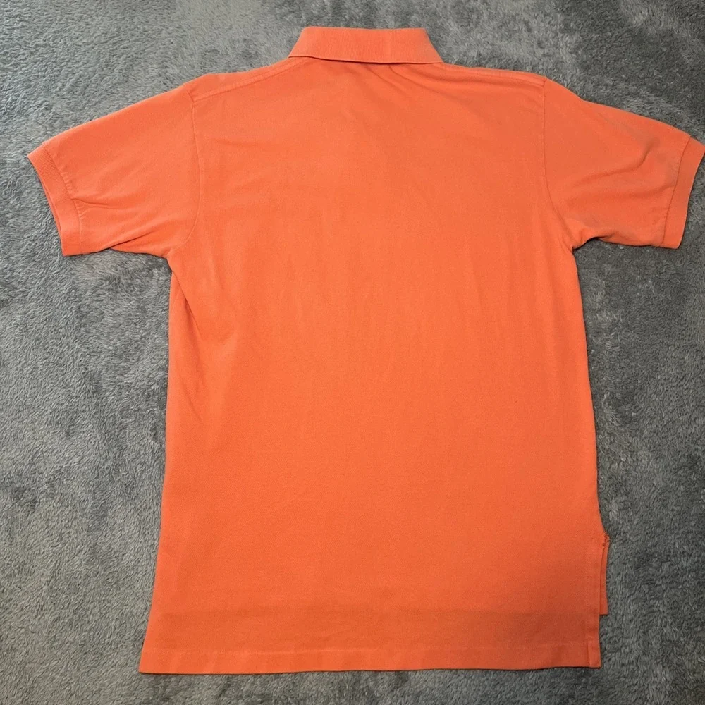 Vintage Polo By Ralph Lauren Men's SZ S Orange Short Sleeve Blue Pony Shirt